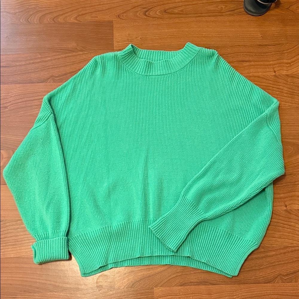 By Together Mint Green Crew Neck Sweater